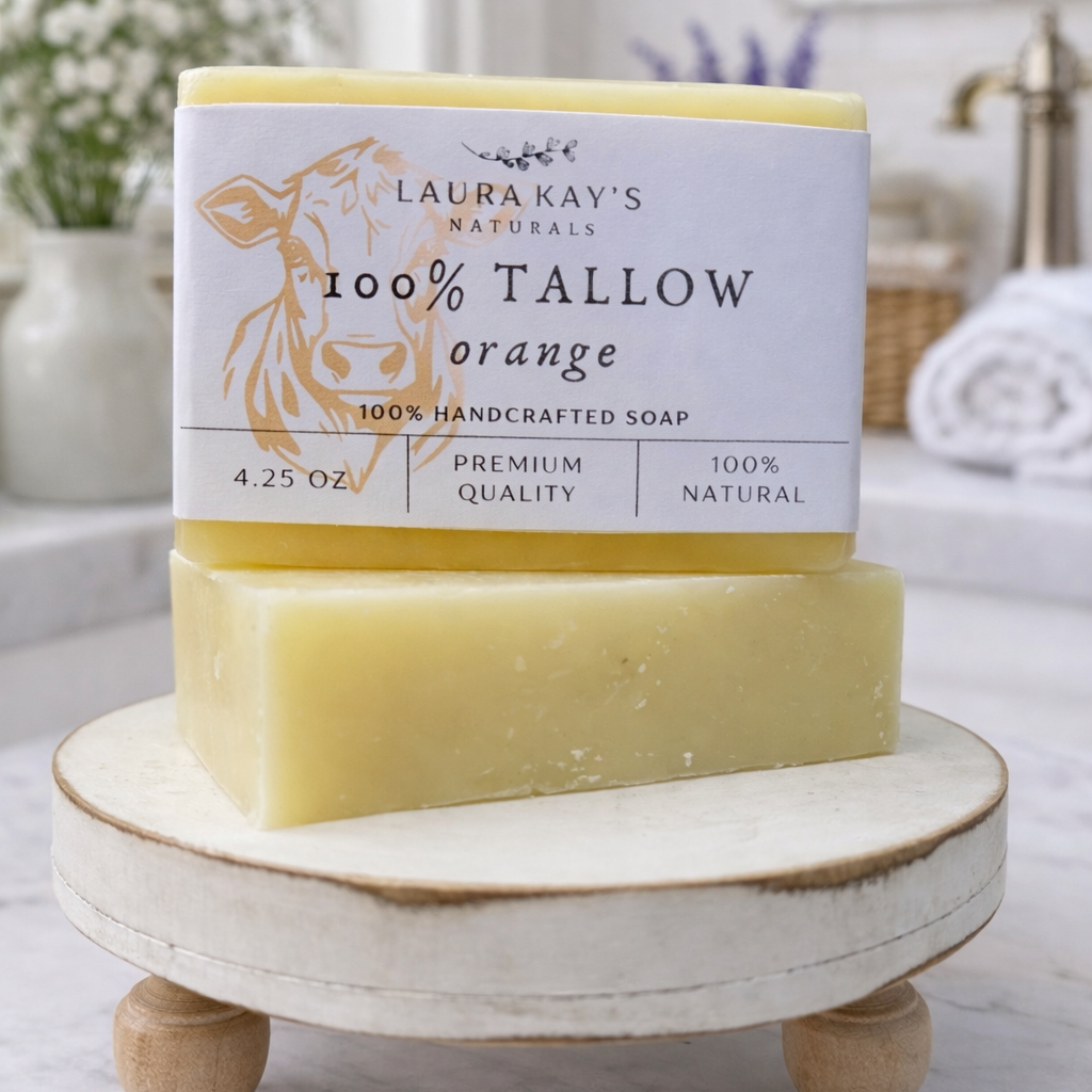 100% Tallow Orange | All Natural Soap