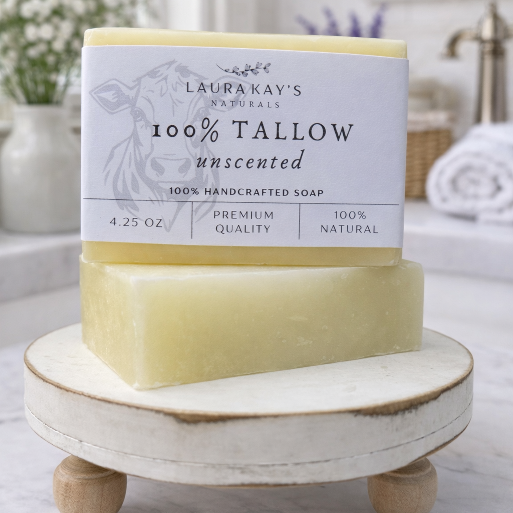 Pure Tallow | Unscented All Natural Tallow Soap